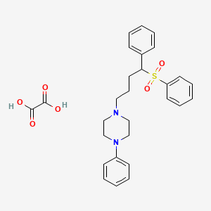 1-(4-Phenyl-4-phenylsulfonylbutyl)-4-phenylpiperazine oxalate