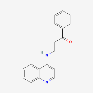 1-Phenyl-3-[(quinolin-4-yl)amino]propan-1-one