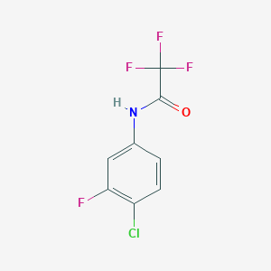 molecular formula C8H4ClF4NO B1454407 N-(4-chloro-3-fluorophenyl)-2,2,2-trifluoroacetamide CAS No. 1094106-61-2