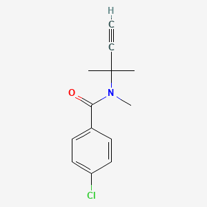 4-Chloro-N-methyl-N-(2-methylbut-3-yn-2-yl)benzamide