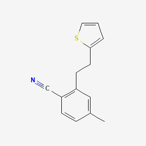 4-Methyl-2-[2-(thiophen-2-yl)ethyl]benzonitrile