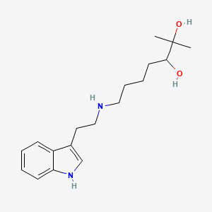 7-{[2-(1H-Indol-3-yl)ethyl]amino}-2-methylheptane-2,3-diol