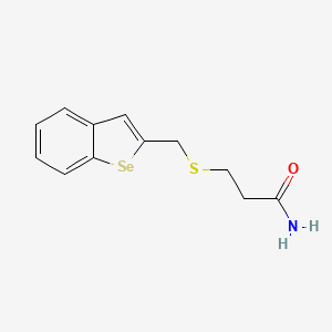 3-{[(1-Benzoselenophen-2-yl)methyl]sulfanyl}propanamide