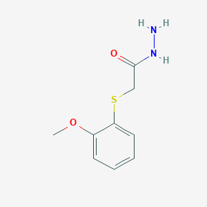 molecular formula C9H12N2O2S B1454412 2-[(2-Methoxyphenyl)sulfanyl]acetohydrazide CAS No. 1275744-80-3
