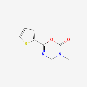 3-Methyl-6-(thiophen-2-yl)-3,4-dihydro-2H-1,3,5-oxadiazin-2-one