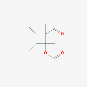 4-Acetyl-1,2,3,4-tetramethylcyclobut-2-en-1-yl acetate