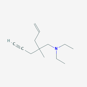 N,N-Diethyl-2-methyl-2-(prop-2-yn-1-yl)pent-4-en-1-amine