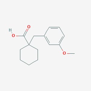 molecular formula C15H20O3 B1454416 1-[(3-Methoxyphenyl)methyl]cyclohexane-1-carboxylic acid CAS No. 1226274-42-5