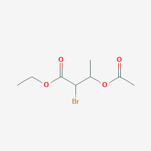 Ethyl 3-(acetyloxy)-2-bromobutanoate