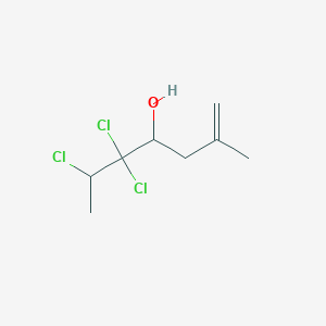 5,5,6-Trichloro-2-methylhept-1-en-4-ol