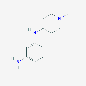 4-methyl-1-N-(1-methylpiperidin-4-yl)benzene-1,3-diamine