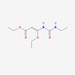 Ethyl 3-ethoxy-3-[(ethylcarbamoyl)amino]prop-2-enoate