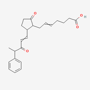 7-[2-Oxo-5-(3-oxo-4-phenylpent-1-EN-1-YL)cyclopentyl]hept-5-enoic acid