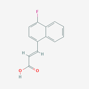 (2E)-3-(4-fluoronaphthalen-1-yl)prop-2-enoic acid