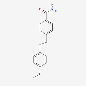 4-[2-(4-Methoxyphenyl)ethenyl]benzamide