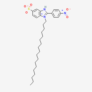 1H-Benzimidazole-5-sulfonic acid, 2-(4-nitrophenyl)-1-octadecyl-