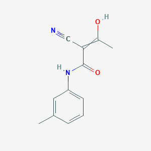 2-Cyano-3-hydroxy-N-(3-methylphenyl)but-2-enamide