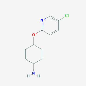 molecular formula C11H15ClN2O B1454433 Trans-4-((5-chloropyridin-2-yl)oxy)cyclohexanamine CAS No. 412290-11-0