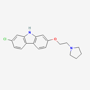 2-Chloro-7-[2-(pyrrolidin-1-YL)ethoxy]-9H-carbazole