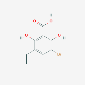 3-Bromo-5-ethyl-2,6-dihydroxybenzoic acid