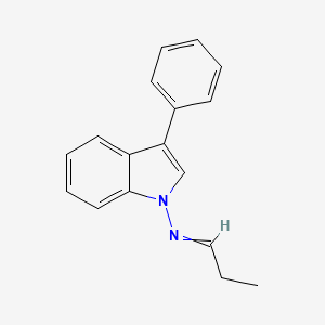 N-(3-Phenyl-1H-indol-1-yl)propan-1-imine