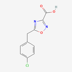 5-[(4-Chlorophenyl)methyl]-1,2,4-oxadiazole-3-carboxylic acid