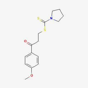 3-(4-Methoxyphenyl)-3-oxopropyl pyrrolidine-1-carbodithioate