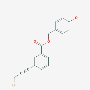 (4-Methoxyphenyl)methyl 3-(3-bromoprop-1-yn-1-yl)benzoate