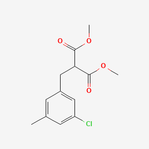 Dimethyl [(3-chloro-5-methylphenyl)methyl]propanedioate