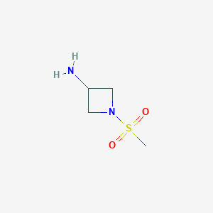 molecular formula C4H10N2O2S B1454444 3-Amino-1-(methanesulfonyl)azetidine CAS No. 1340300-17-5
