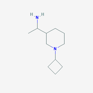 molecular formula C11H22N2 B1454445 1-(1-Cyclobutylpiperidin-3-yl)ethan-1-amine CAS No. 1340185-77-4