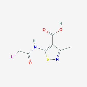 5-(2-Iodoacetamido)-3-methyl-1,2-thiazole-4-carboxylic acid