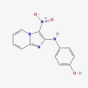 4-[(3-Nitroimidazo[1,2-a]pyridin-2-yl)amino]phenol