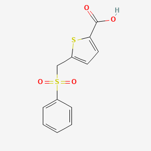 5-[(Benzenesulfonyl)methyl]thiophene-2-carboxylic acid