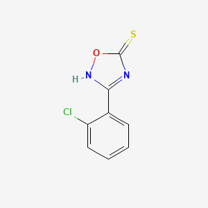 molecular formula C8H5ClN2OS B1454447 3-(2-Chlorophenyl)-1,2,4-oxadiazole-5-thiol CAS No. 1339372-88-1