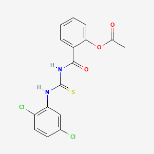 2-{[(2,5-Dichlorophenyl)carbamothioyl]carbamoyl}phenyl acetate