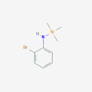 molecular formula C9H14BrNSi B14544577 Silanamine, N-(2-bromophenyl)-1,1,1-trimethyl- CAS No. 61937-72-2