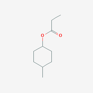 molecular formula C10H18O2 B14544610 Cyclohexanol, methyl-, propanoate CAS No. 61792-51-6