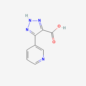 molecular formula C8H6N4O2 B1454462 5-吡啶-3-基-2H-三唑-4-羧酸 CAS No. 1368022-31-4
