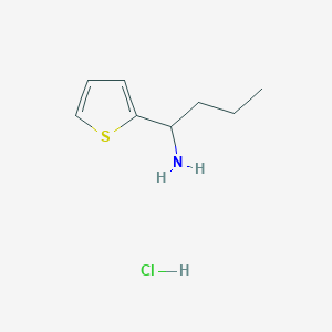 molecular formula C8H14ClNS B1454463 1-(Thiophen-2-yl)butan-1-amine hydrochloride CAS No. 1255718-30-9