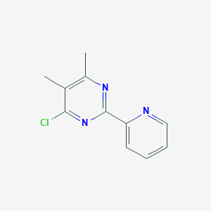 molecular formula C11H10ClN3 B1454464 4-Chloro-5,6-dimethyl-2-(pyridin-2-yl)pyrimidine CAS No. 204394-63-8