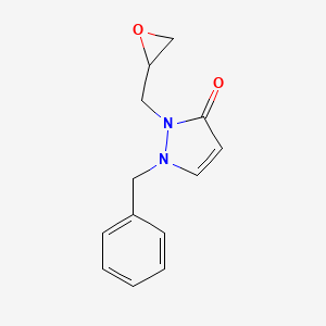 1-Benzyl-2-[(oxiran-2-yl)methyl]-1,2-dihydro-3H-pyrazol-3-one