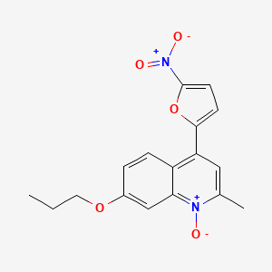 2-Methyl-4-(5-nitrofuran-2-yl)-1-oxo-7-propoxy-1lambda~5~-quinoline