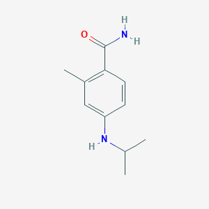molecular formula C11H16N2O B1454472 2-Methyl-4-[(propan-2-yl)amino]benzamide CAS No. 1258651-32-9