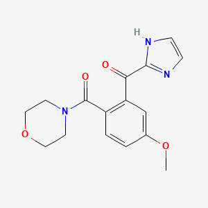 [2-(1H-Imidazole-2-carbonyl)-4-methoxyphenyl](morpholin-4-yl)methanone