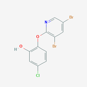 5-Chloro-2-[(3,5-dibromopyridin-2-yl)oxy]phenol