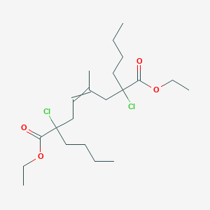 Diethyl 2,7-dibutyl-2,7-dichloro-4-methyloct-4-enedioate