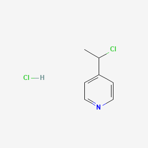 molecular formula C7H9Cl2N B1454475 4-(1-Chloroethyl)pyridine hydrochloride CAS No. 91615-89-3