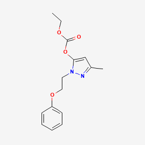 Ethyl 3-methyl-1-(2-phenoxyethyl)-1H-pyrazol-5-yl carbonate