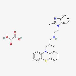 10-(3-((2-(2-Methyl-1-benzimidazolyl)ethyl)amino)-2-methylpropyl)phenothiazine oxalate